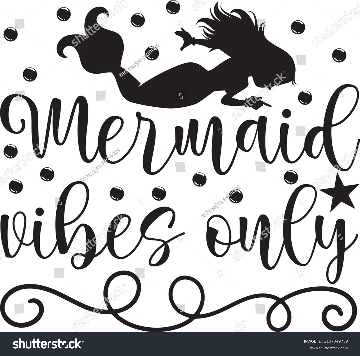 SVG of mermaid vibes only  mermaid svg design svg