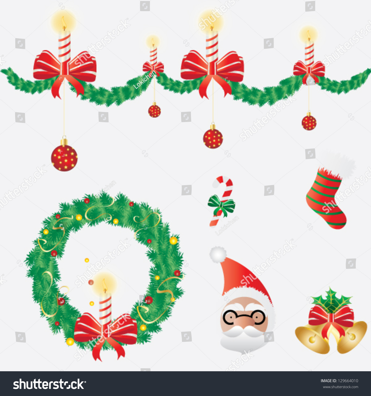 Merry Christmas Stock Vector Royalty Free 129664010