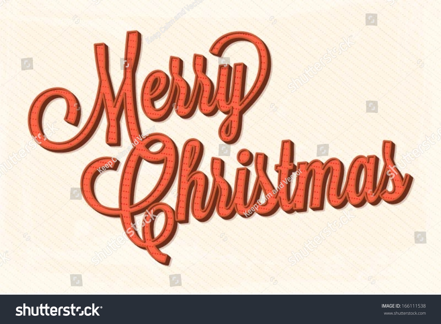 Merry Christmas Stock Vector Illustration 166111538 : Shutterstock