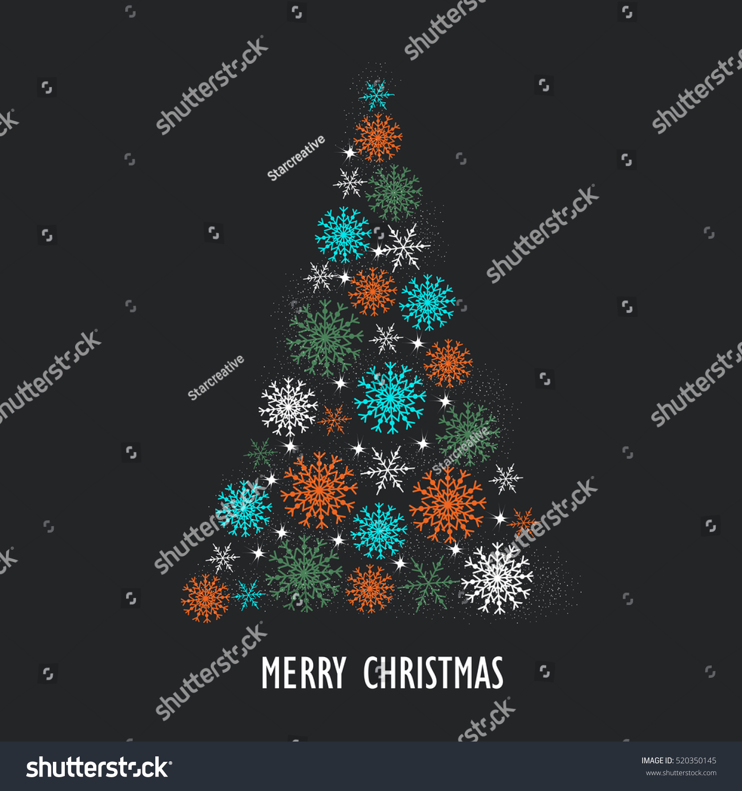 Merry Christmas Stock Vector Illustration 520350145 : Shutterstock