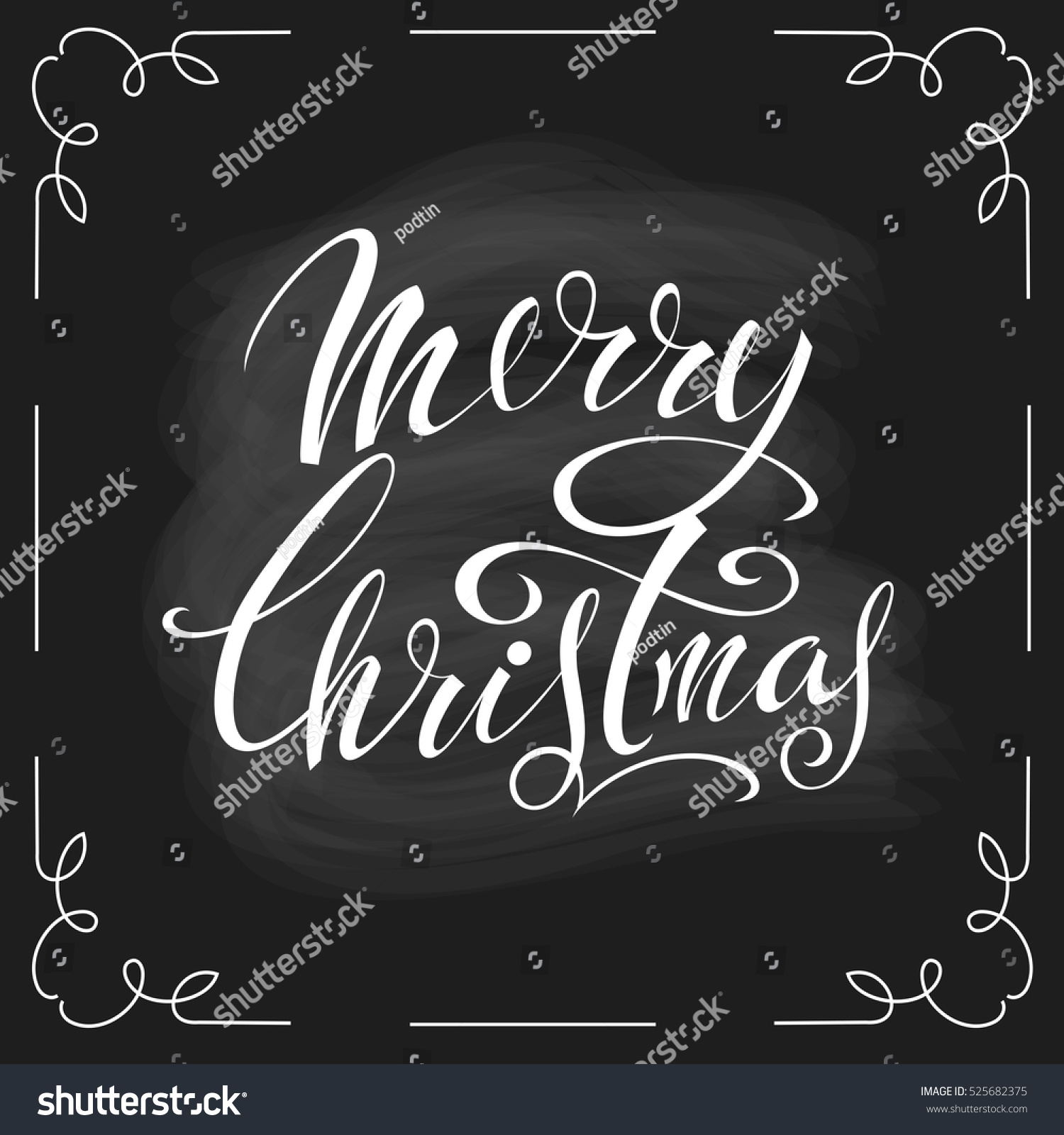 Merry Christmas Stock Vector Illustration 525682375 : Shutterstock