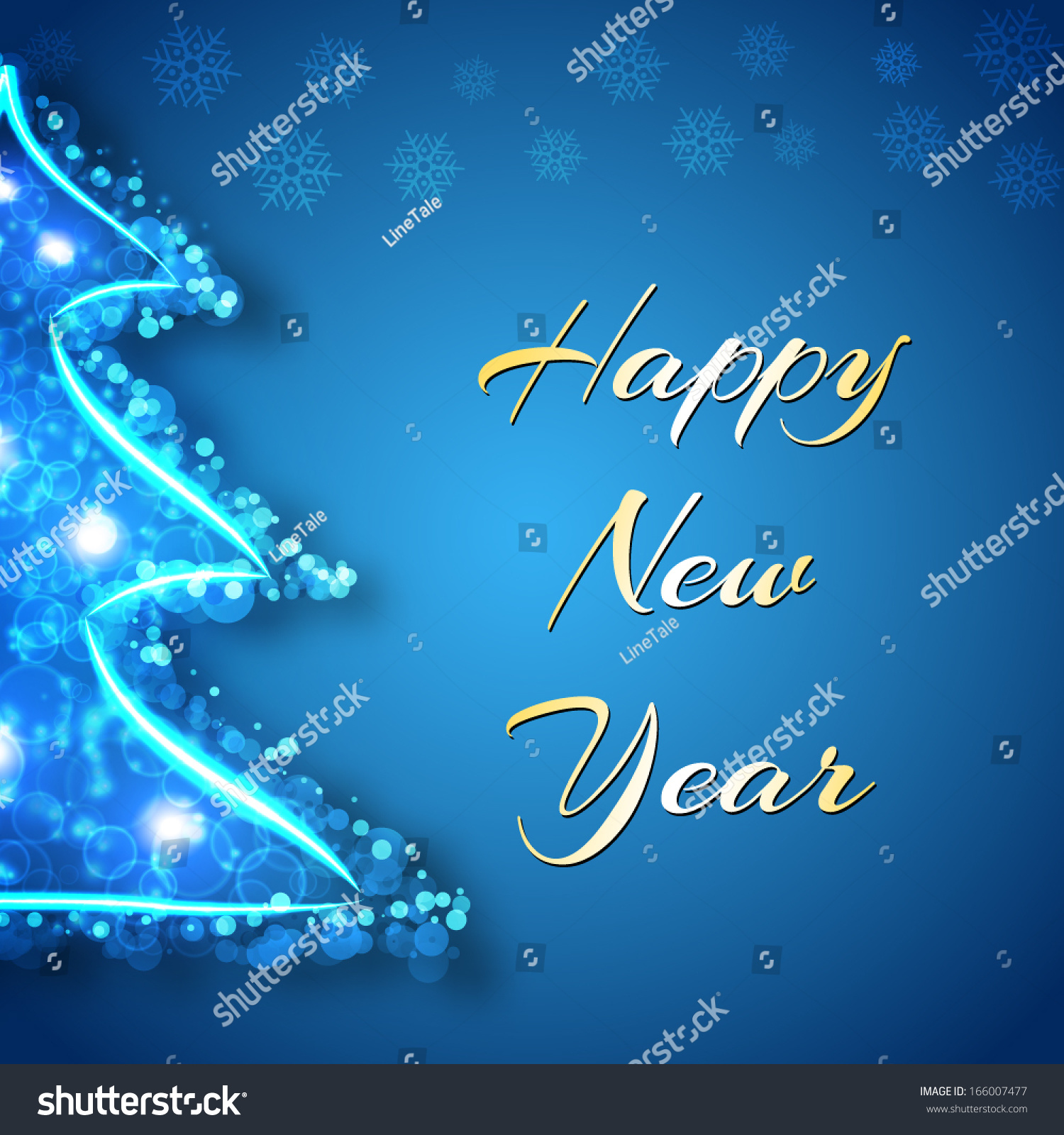 Merry Christmas And Happy New Year Background Concept. Vector Illustration - 166007477