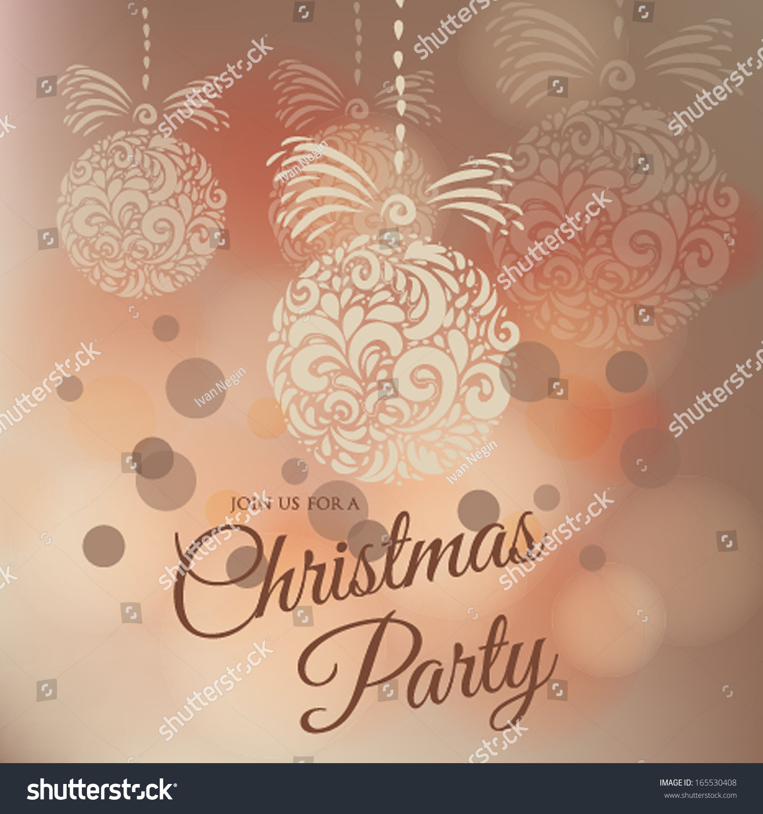 Merry Christmas And Happy New Year Card Stock Vector Illustration 165530408 : Shutterstock