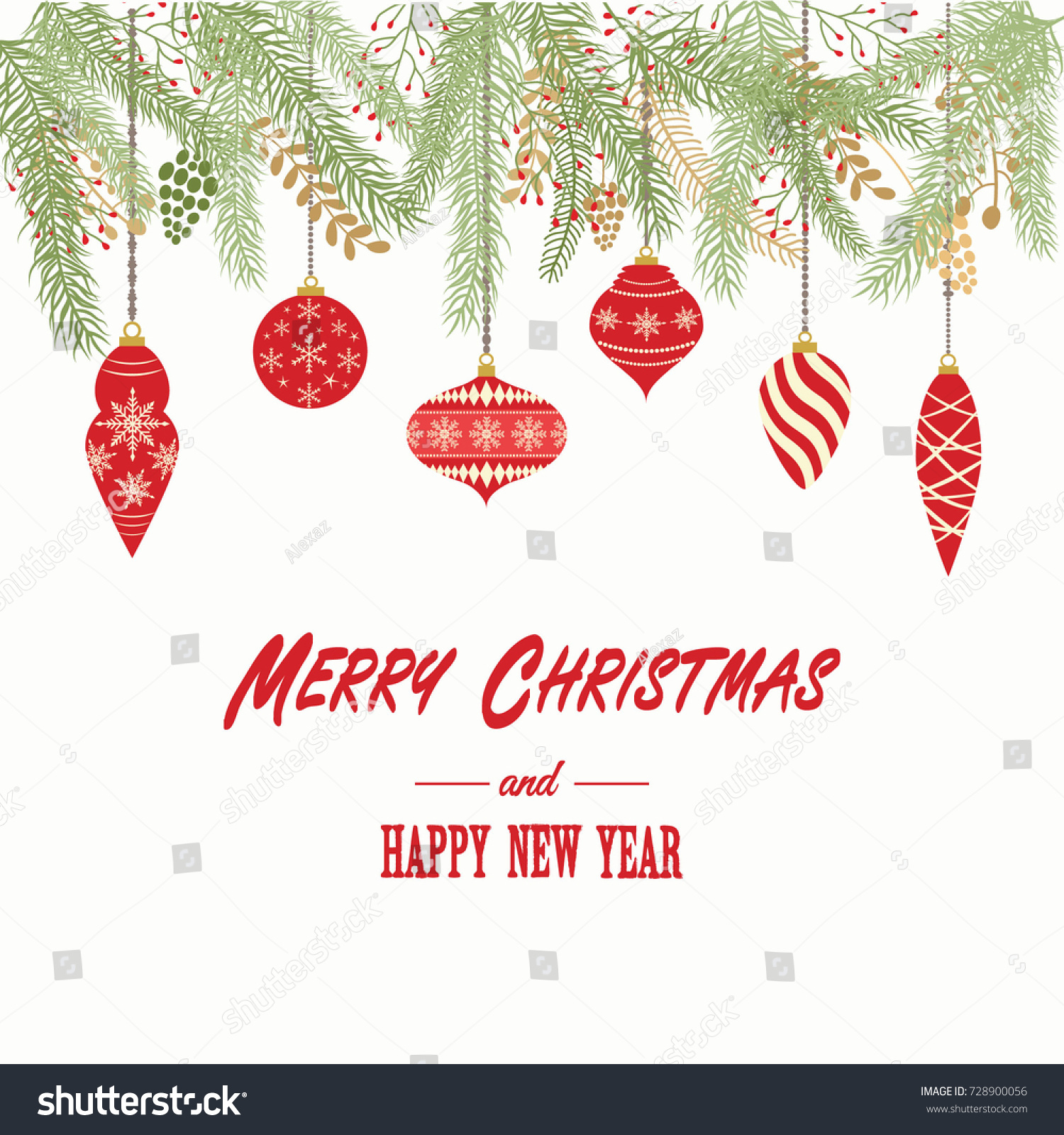christmas invitation vector