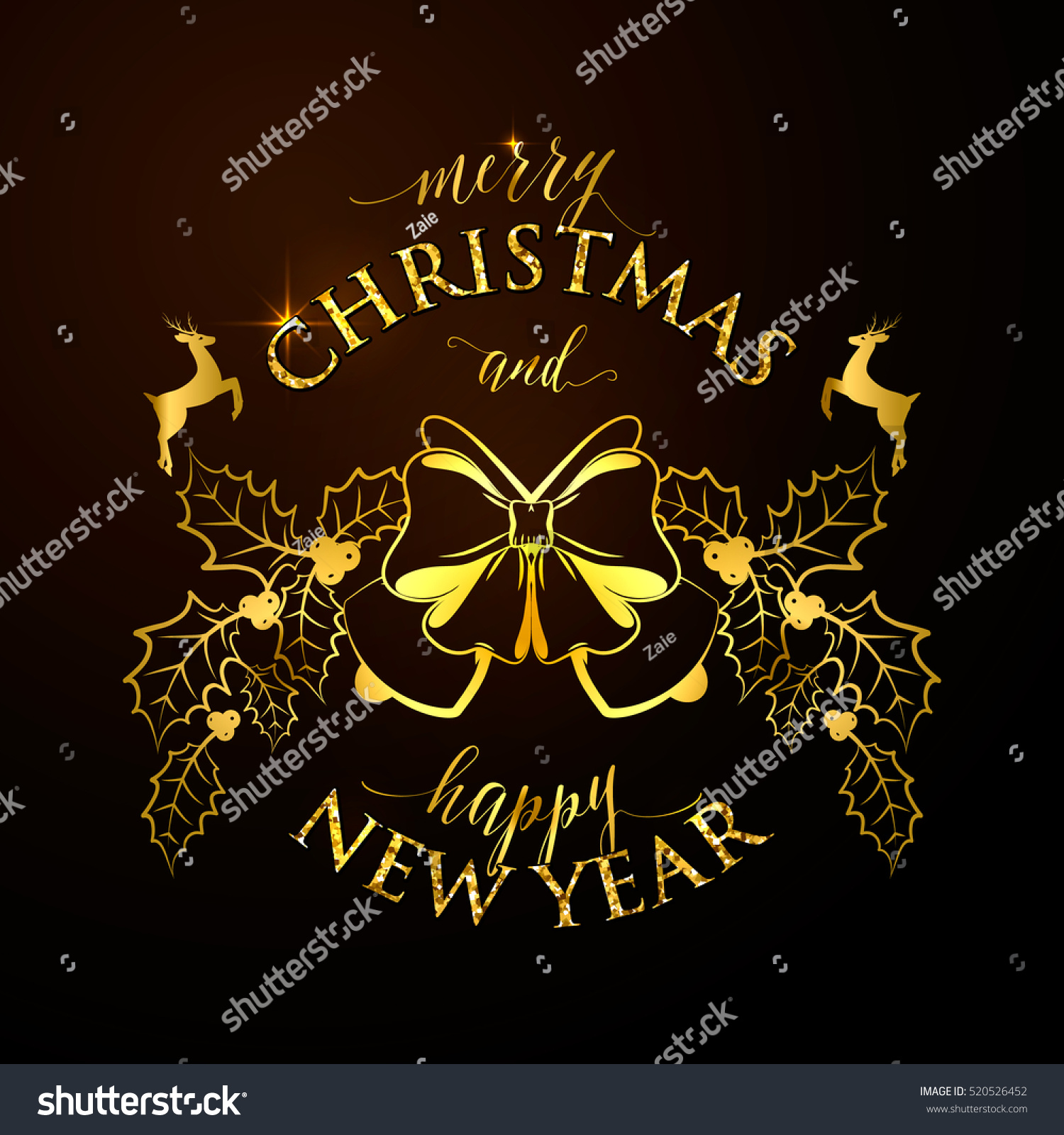new year story text merry happy new year golden stock vector new year story text merry happy new year golden stock vector