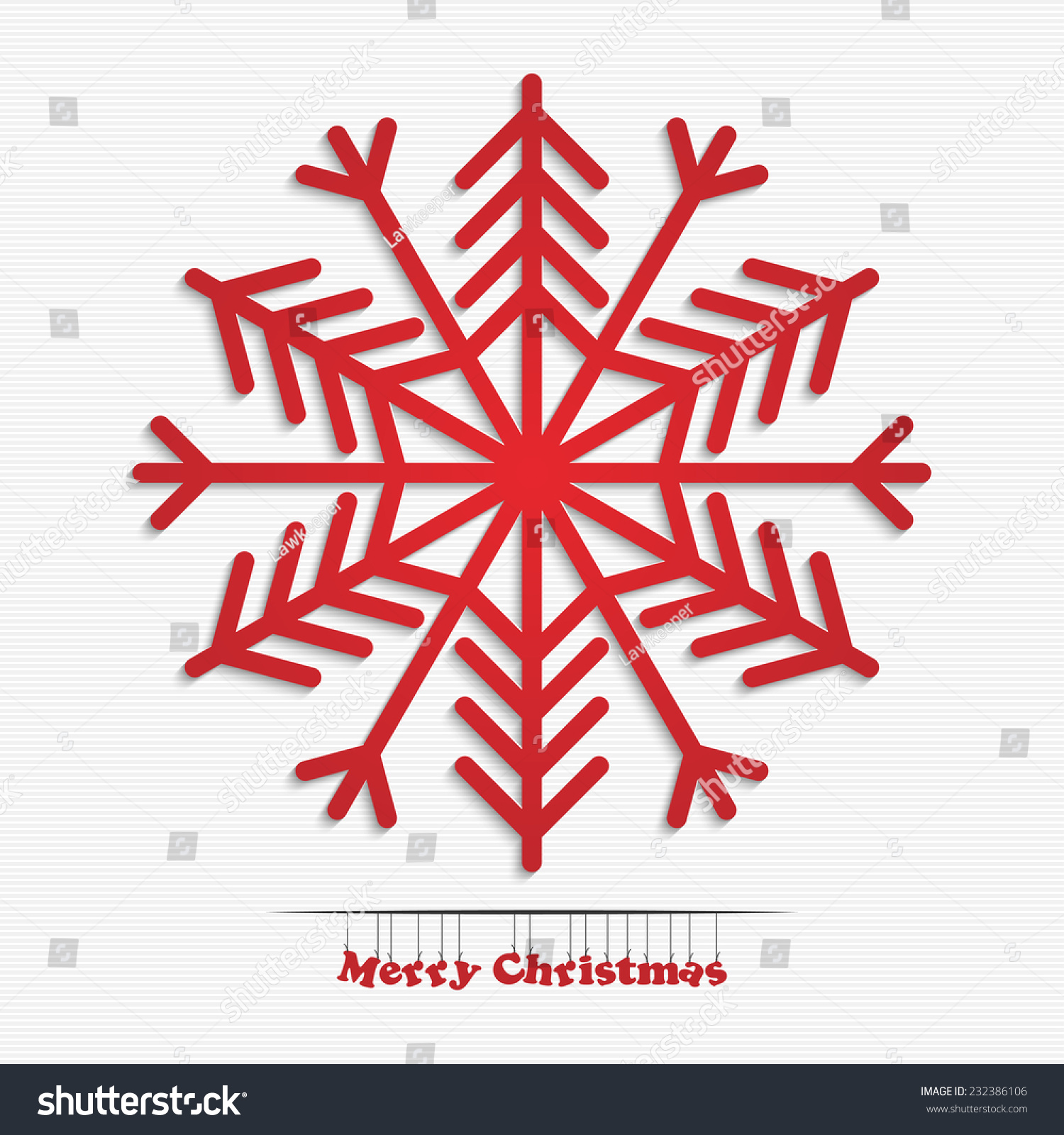 Merry Christmas Happy New Year Snowflake Stock Vector (Royalty Free) 232386106 - Shutterstock