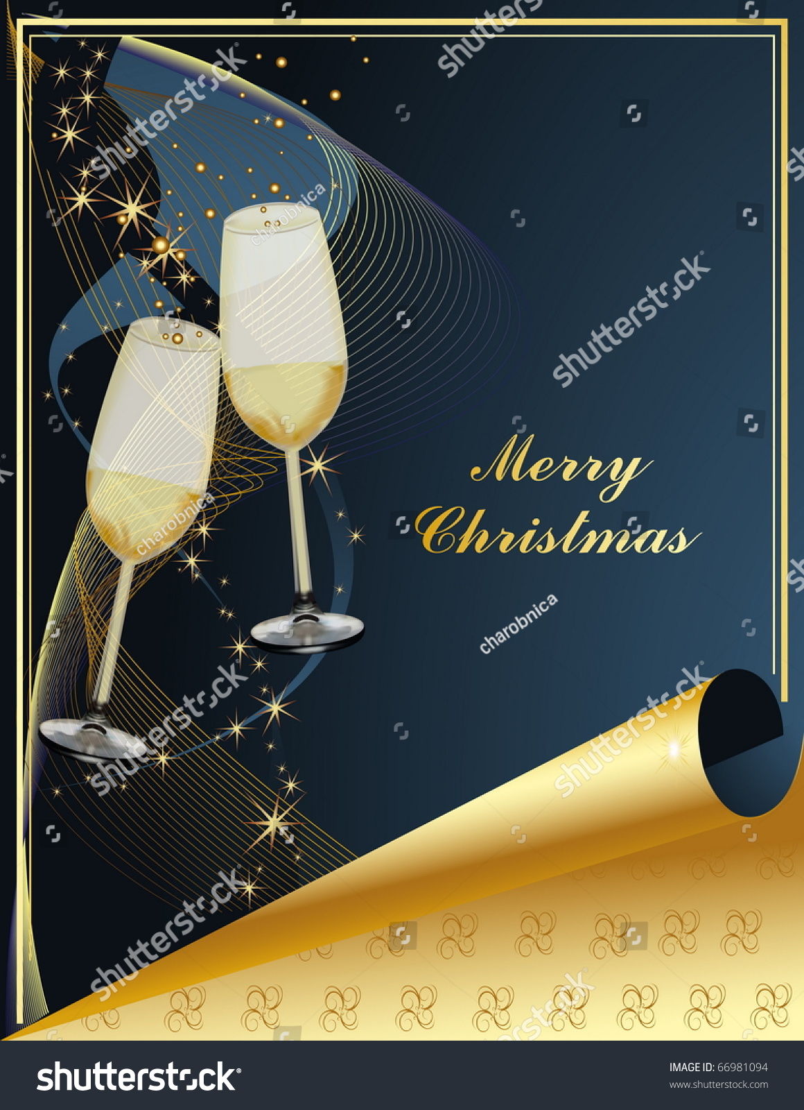 Merry Christmas Background Stock Vector Illustration 66981094 : Shutterstock