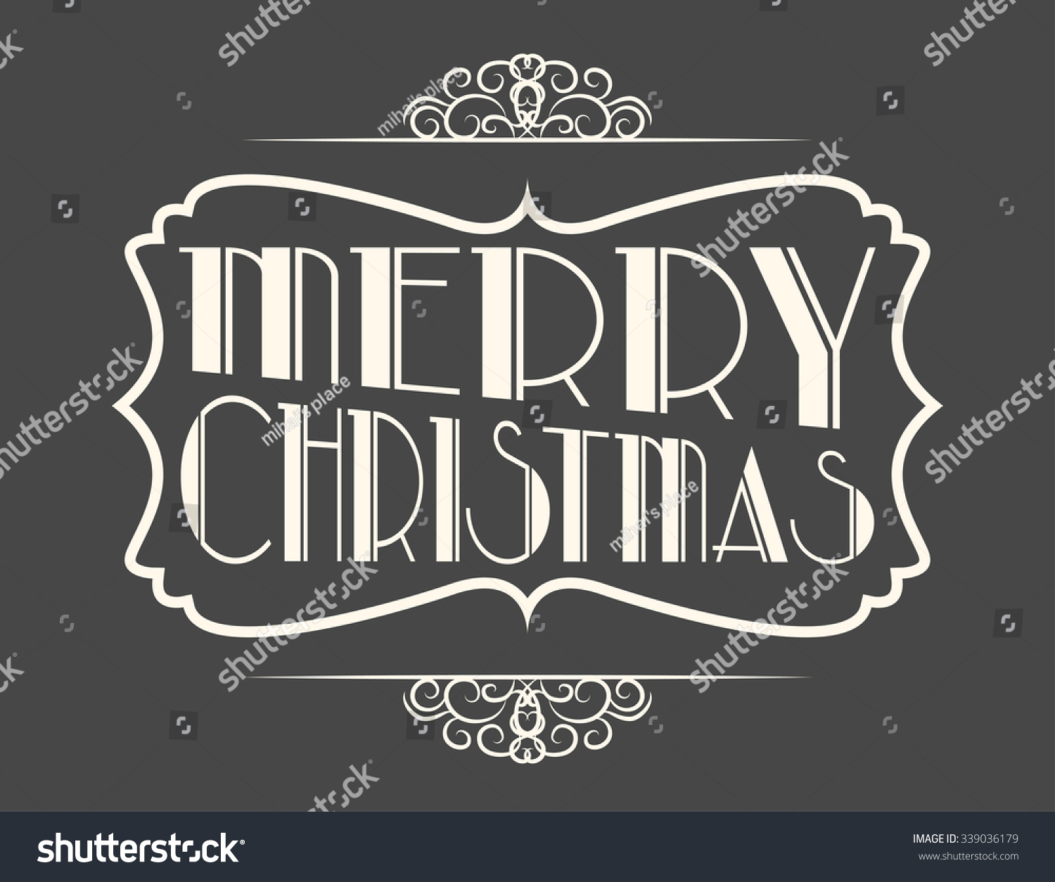 Merry Christmas Background, Illustration In Vector Format - 339036179