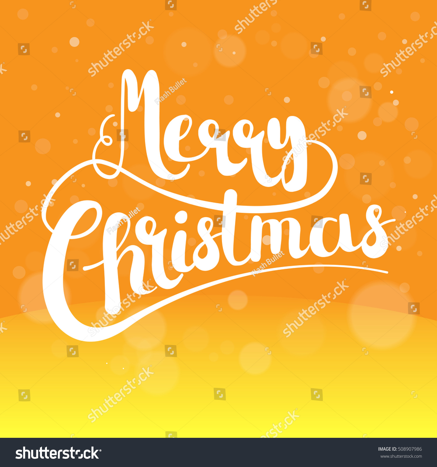 Merry Christmas, Card Concept, Poster Lettering Idea Celebratory Banner Stock Vector