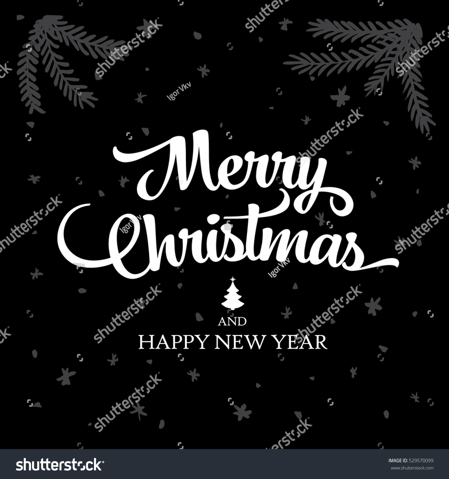 Merry Christmas. Christmas Greeting Card Stock Vector 529570099 : Shutterstock