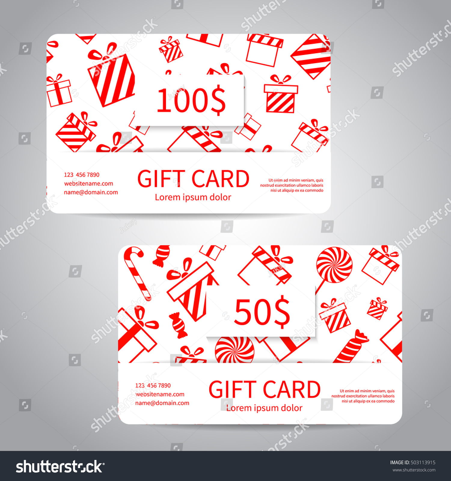 Coupon christmas cards