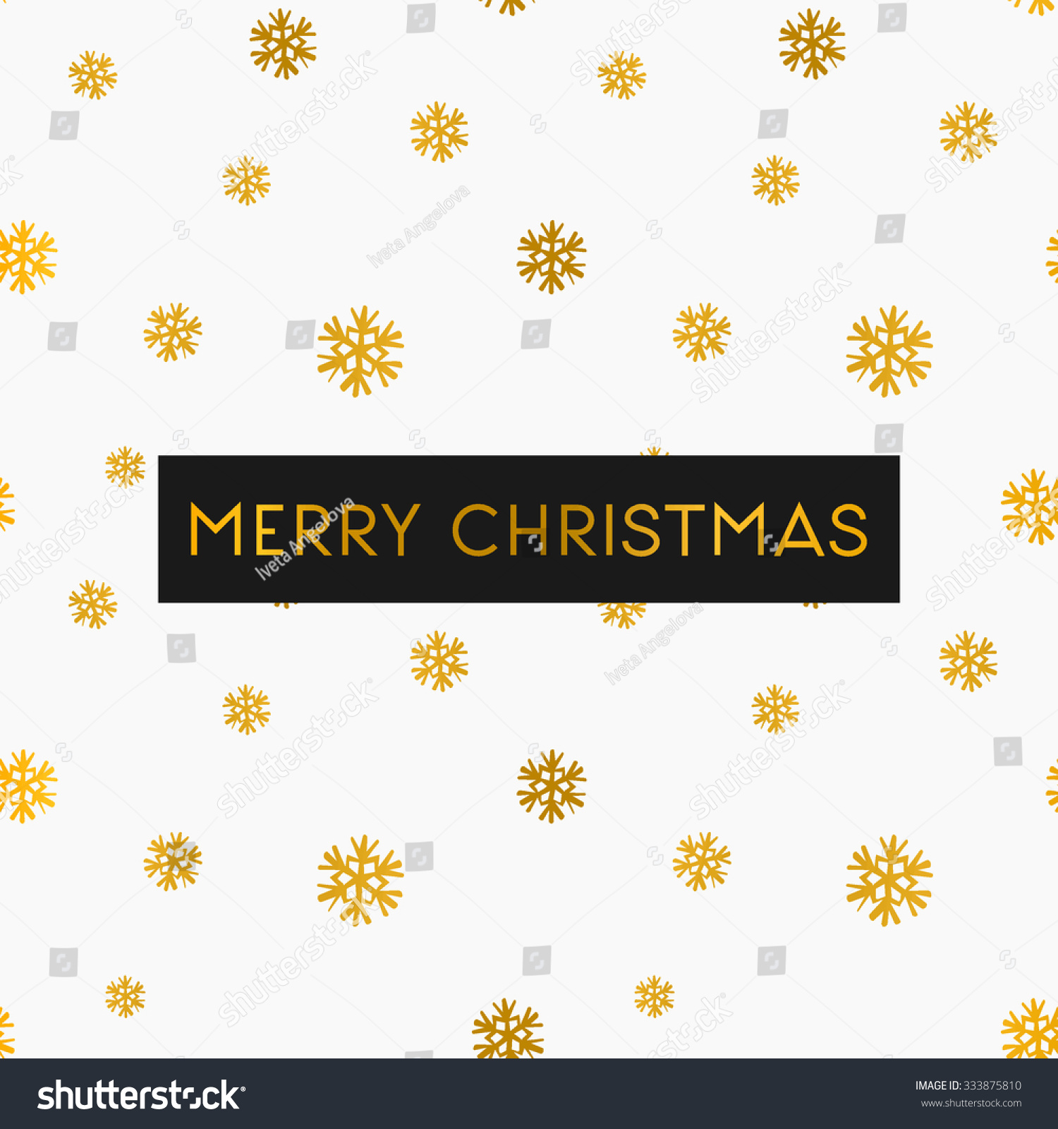 Merry Christmas Greeting Card Template Seamless Stock Vector 333875810 Shutterstock Merry Greeting Card Template