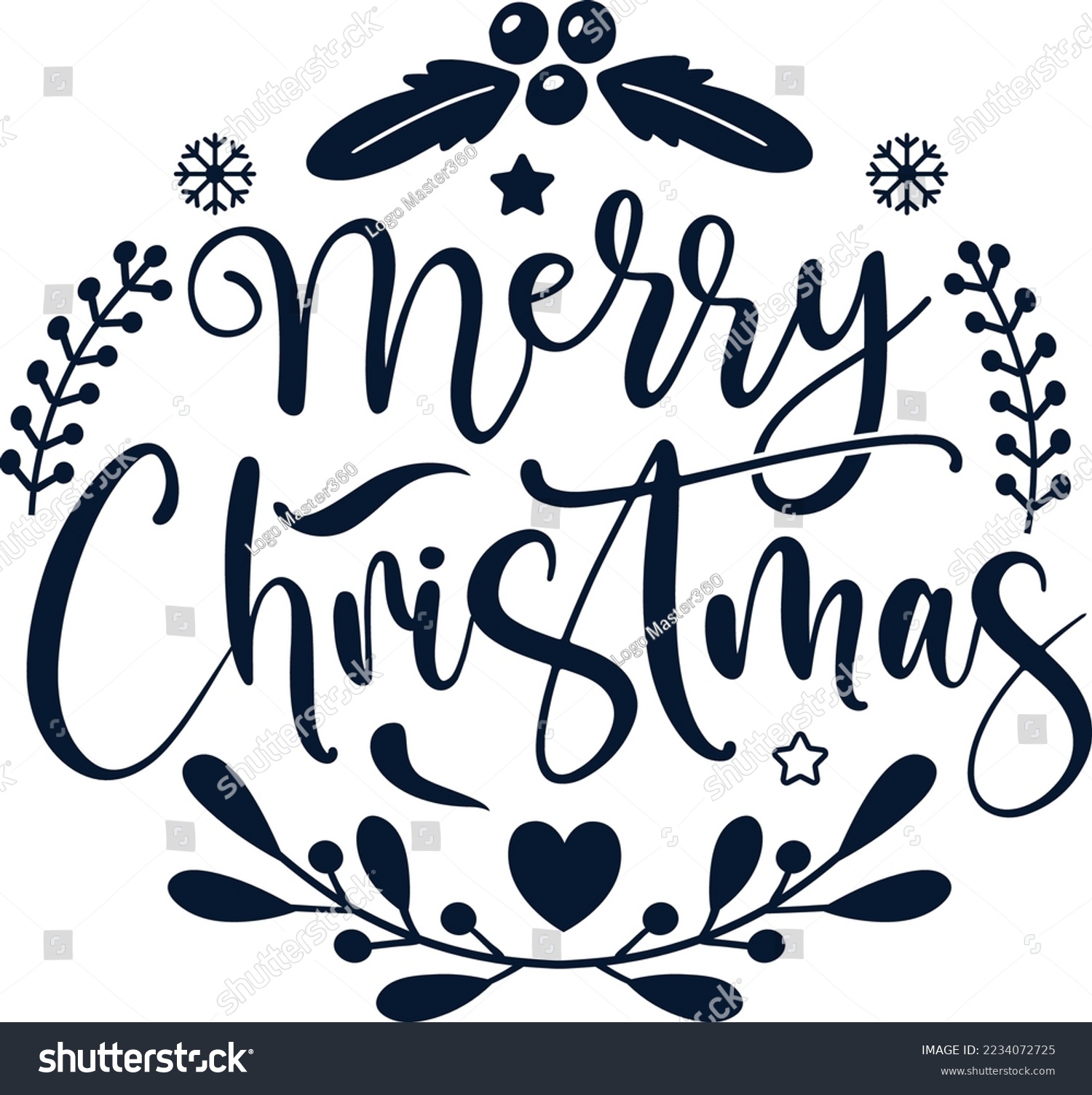 SVG of Merry Christmas SVG, png, eps, Christmas Quotes, Winter SVG, Santa SVG svg