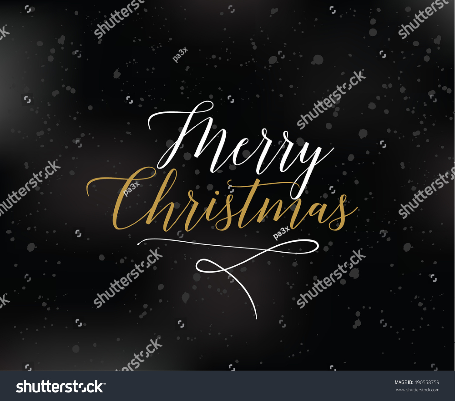 Merry Christmas Text Design. Vector Logo, Typography. Usable As Banner ...