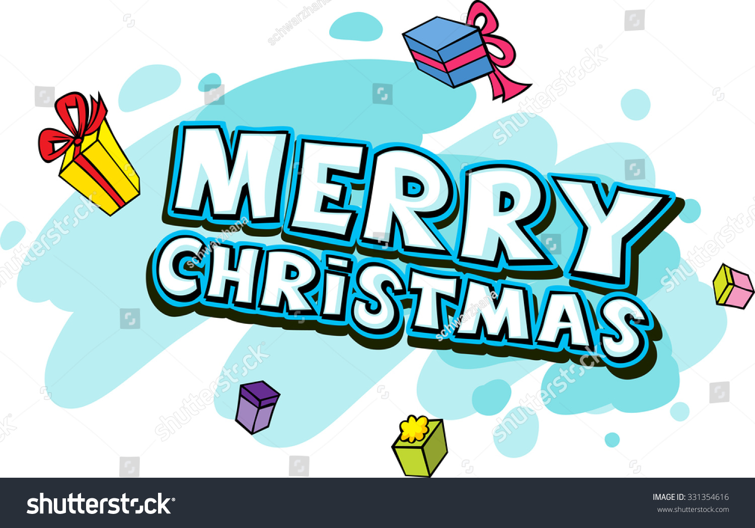 Merry Christmas Text - Vector - 331354616 : Shutterstock