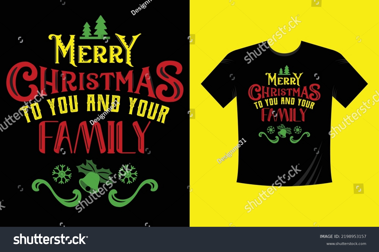 SVG of merry Christmas to you and your family - t shirt design free vector svg design template  svg