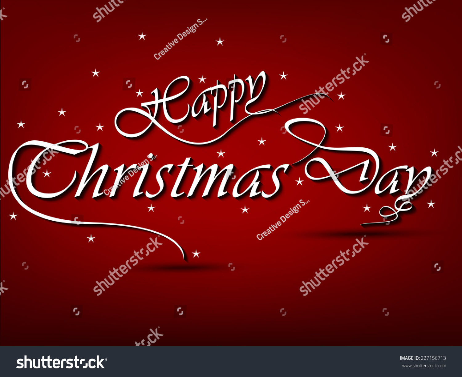 Merry Christmas Vector Calligraphic Lettering Illustration Stock Vector Royalty Free 227156713 9296