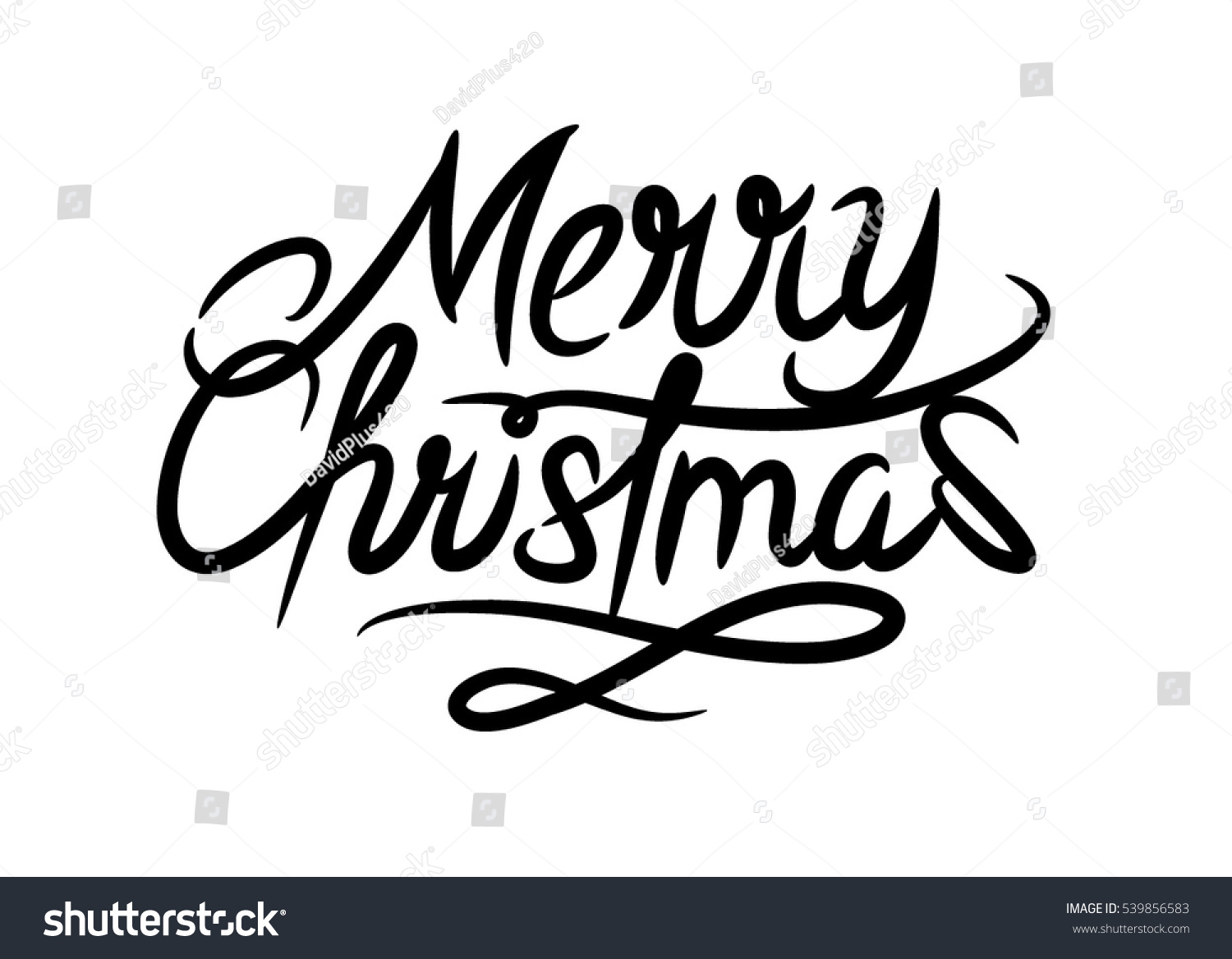 Merry Christmas Vector Illustration - 539856583 : Shutterstock