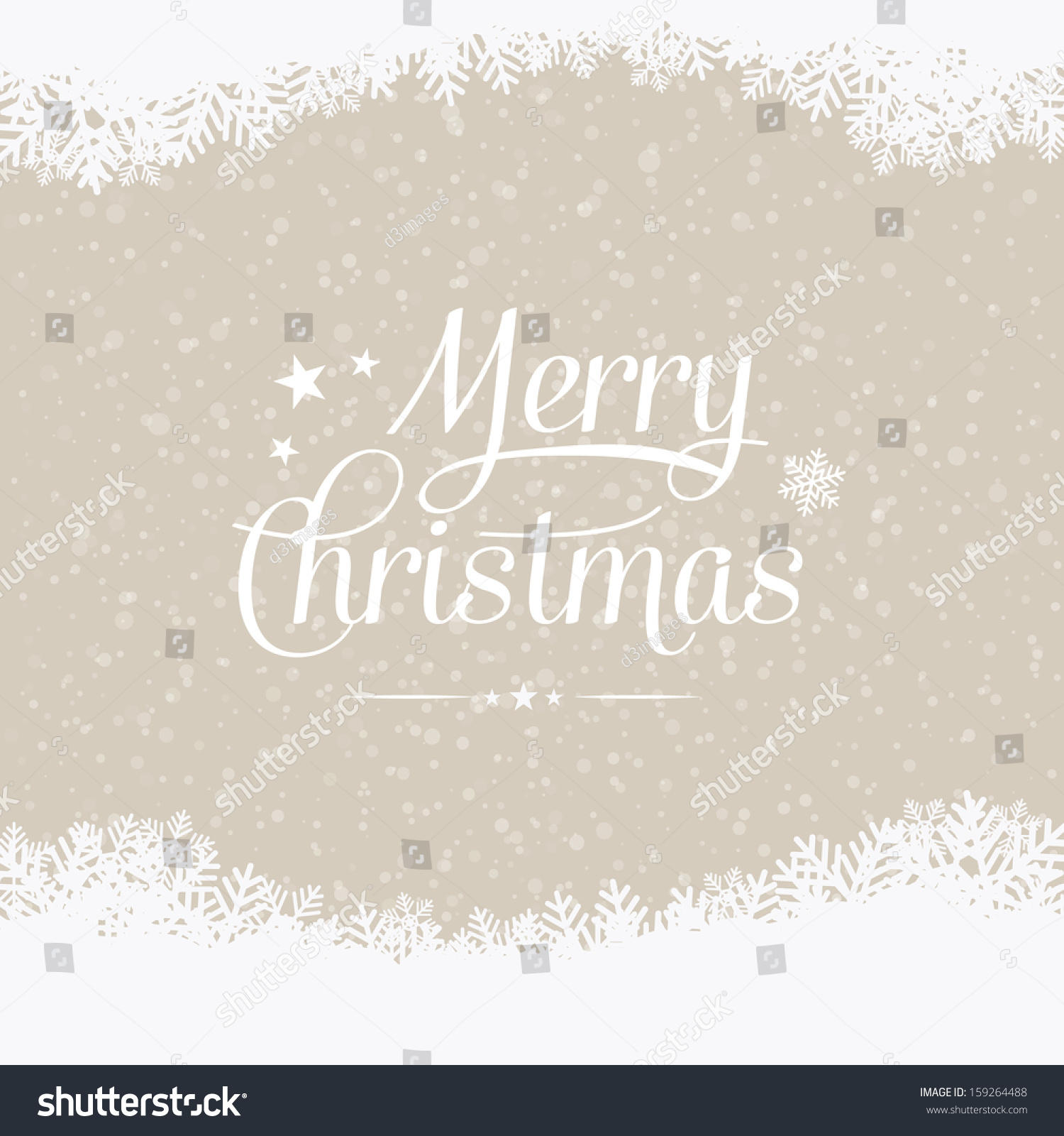 Merry Christmas Winter Snowy Background Stock Vector Illustration 159264488 : Shutterstock