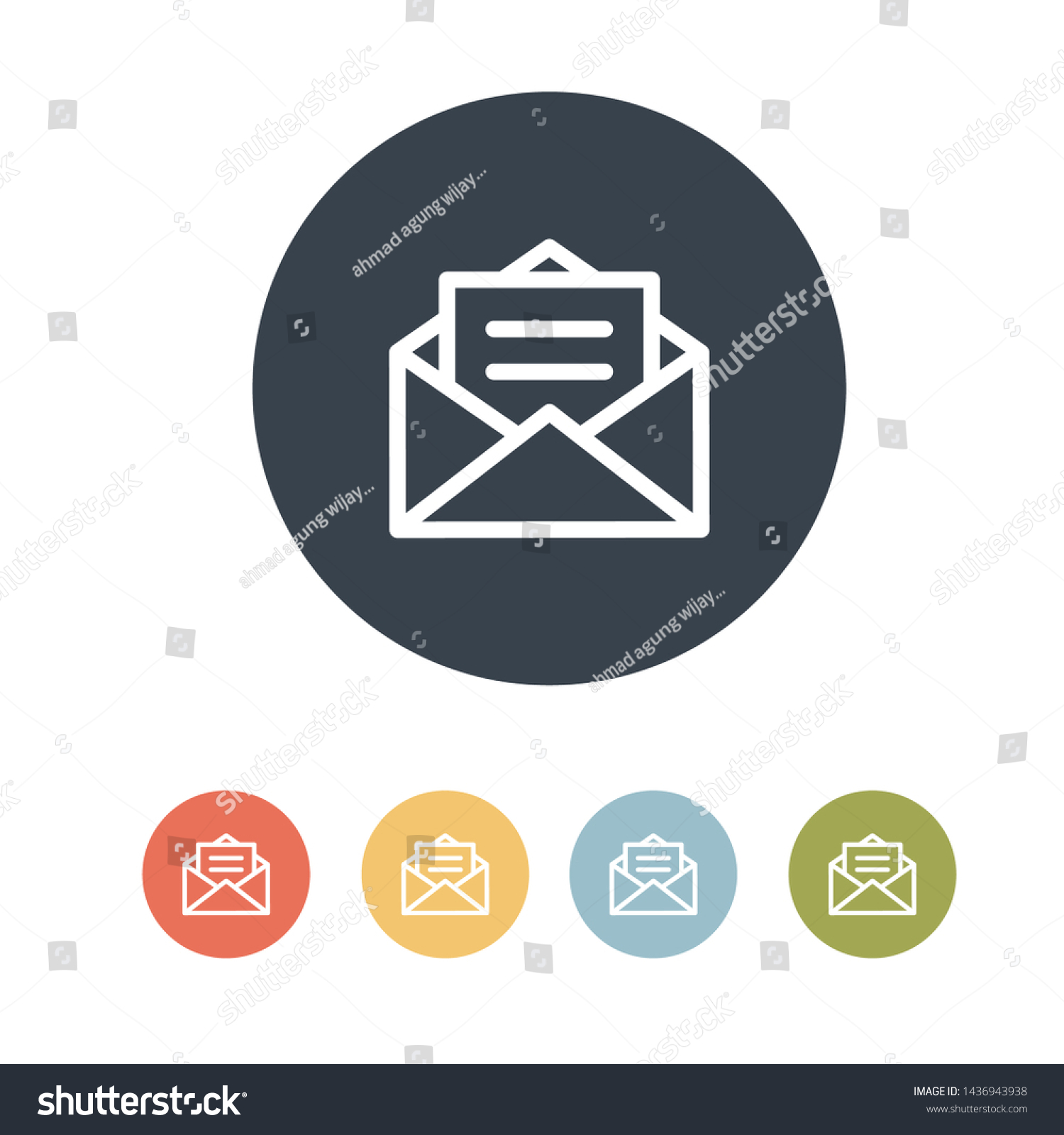 Message Icon Set Symbol Vector Stock Vector (Royalty Free) 1436943938 ...