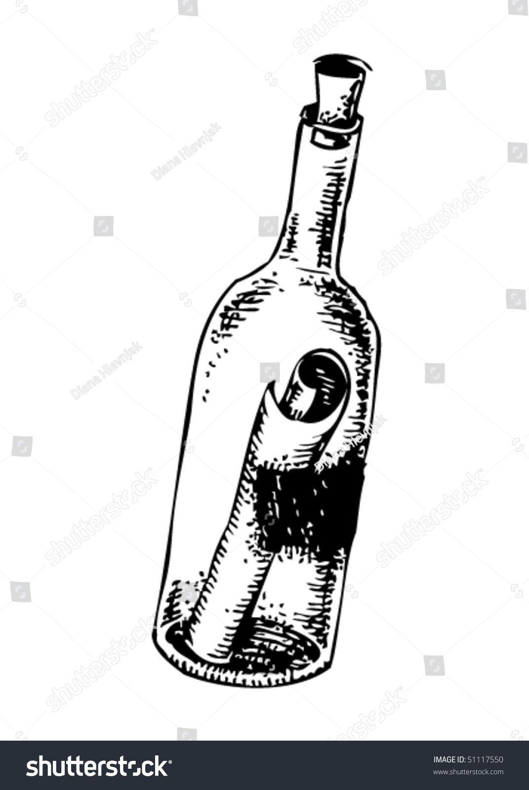 a image bottle vector in message 51117550 Vector  Stock Bottle Shutterstock  Message