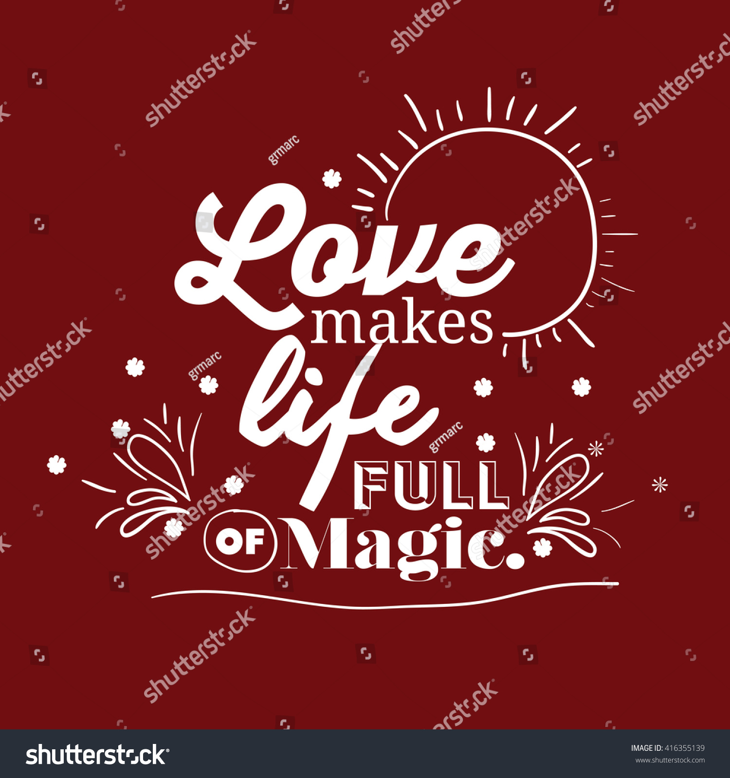 Message In Calligraphy Design Stock Vector Illustration 416355139 ...