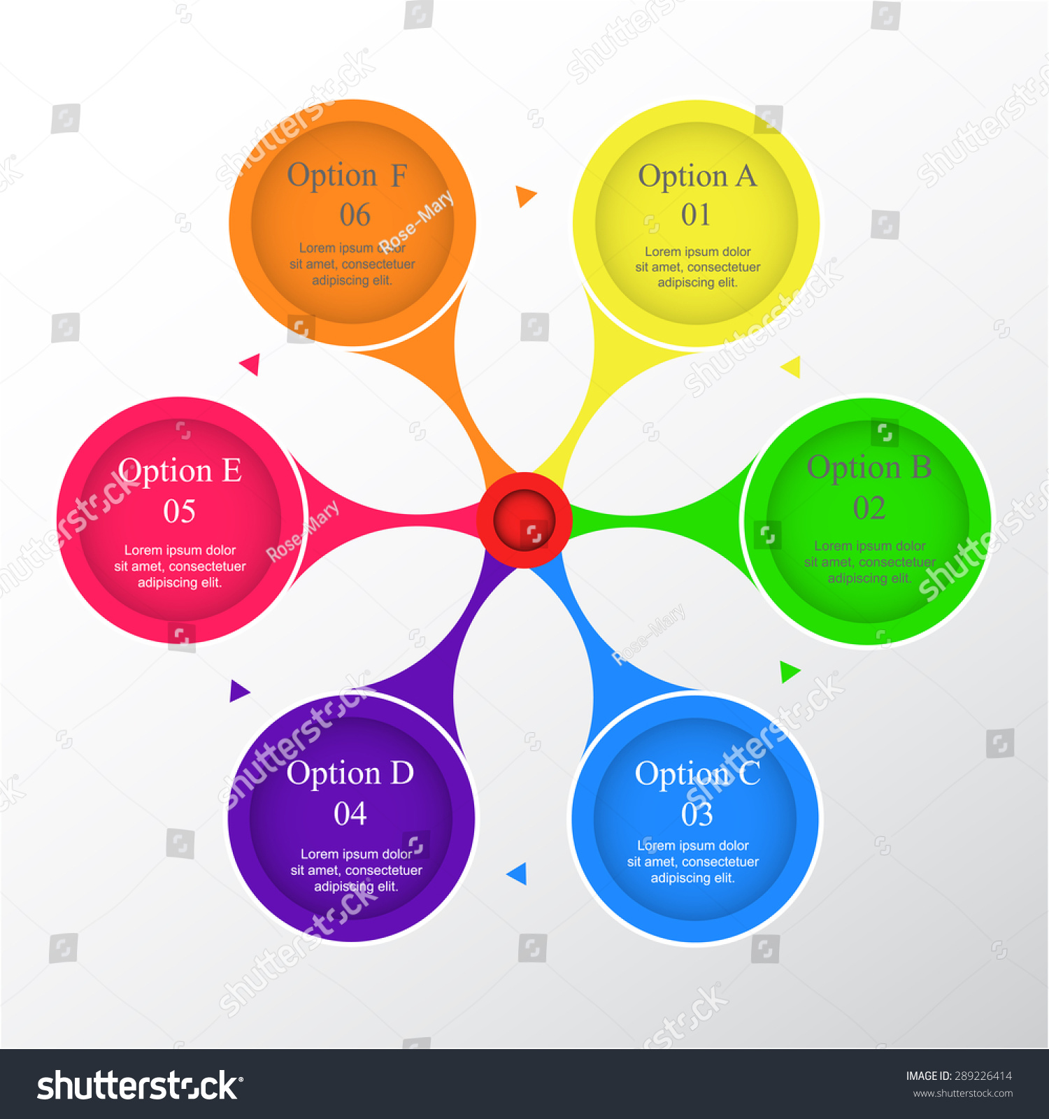 Metaball Diagram Graph Presentation Chart 6 Stock Vector Royalty Free