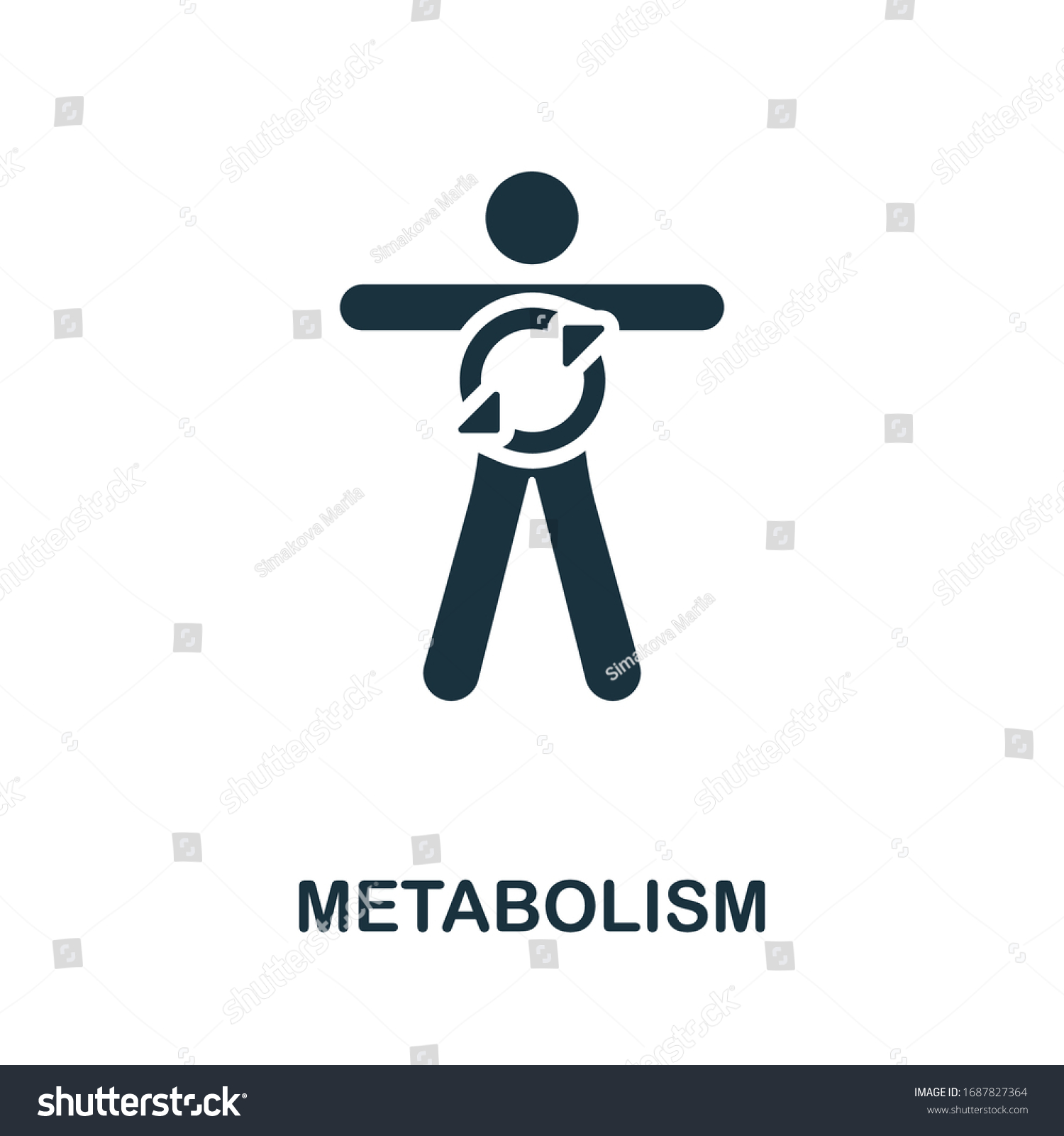 SVG of Metabolism icon. Simple illustration from healthy lifestyle collection. Creative Metabolism icon for web design, templates, infographics and more svg