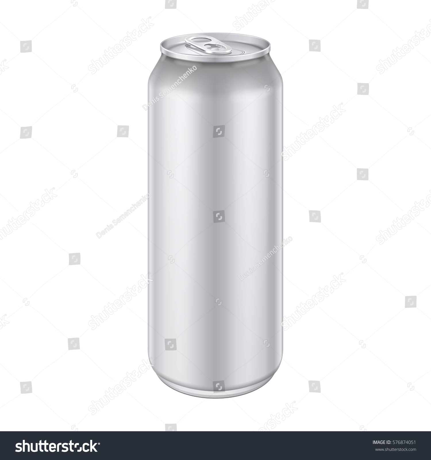 SVG of Metal Aluminum Beverage Drink Can 500ml, 0,5L. Mockup Template Ready For Your Design. Isolated On White Background. Product Packing. Vector EPS10 svg