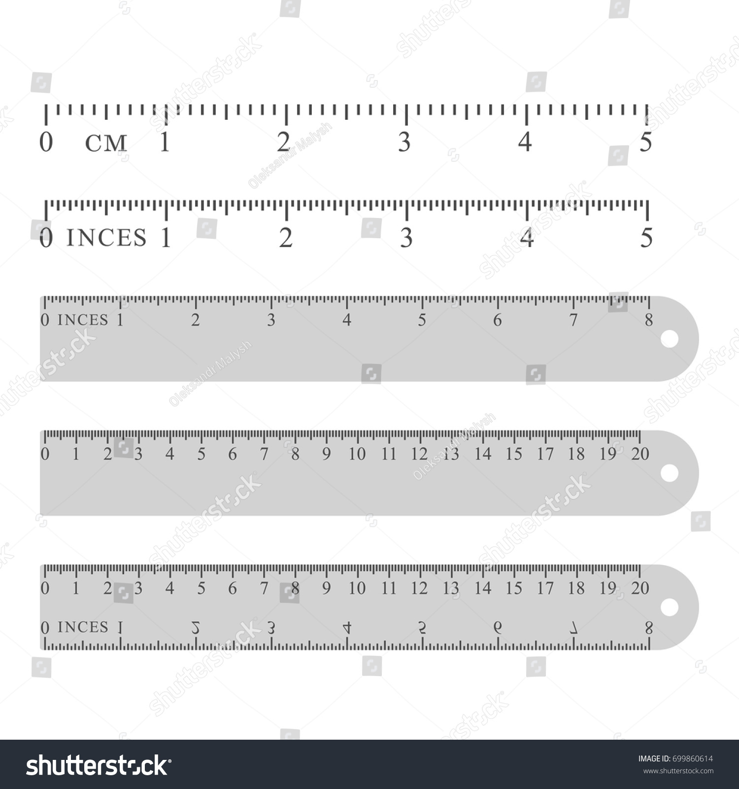 worksheet Measuring Centimeters metal grey measuring rulers set centimeters stock vector 699860614 and vectors stationery vector