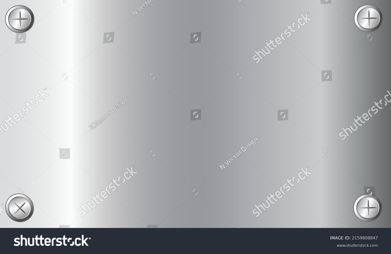 Metal Stainless Steel Texture Background Reflection Stock Vector ...