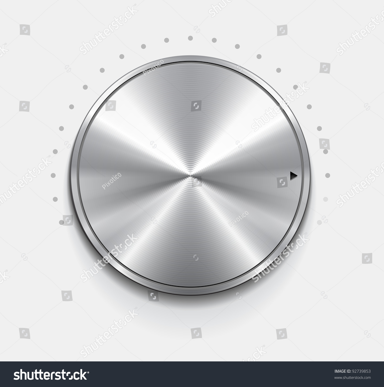 Metallic Knob Vector Stock Vector (Royalty Free) 92739853