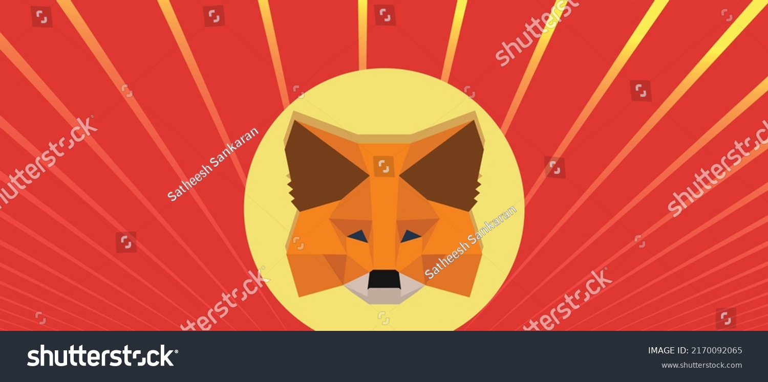 SVG of Metamask crypto currency trading wallet icon and logo vector illustration template svg