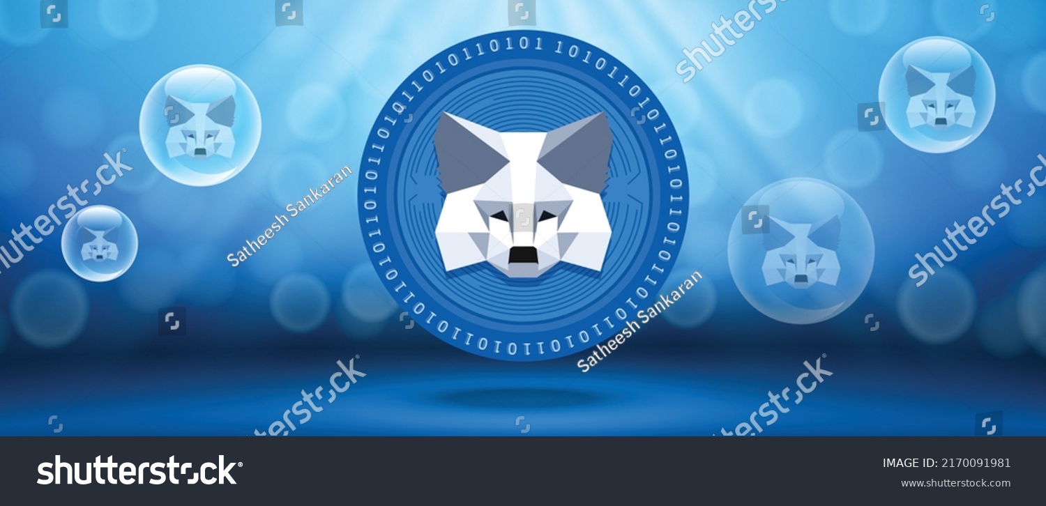 SVG of Metamask cryptocurrency wallet logo vector illustration background and banner template  svg