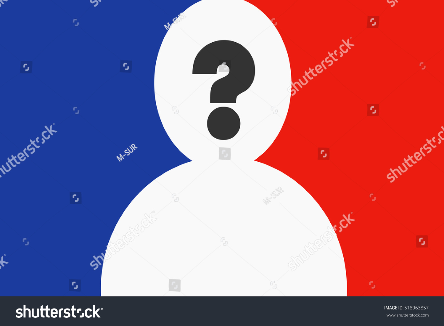 Metaphor Meaning Symbol Man Question Mark Stock Vector Royalty Free