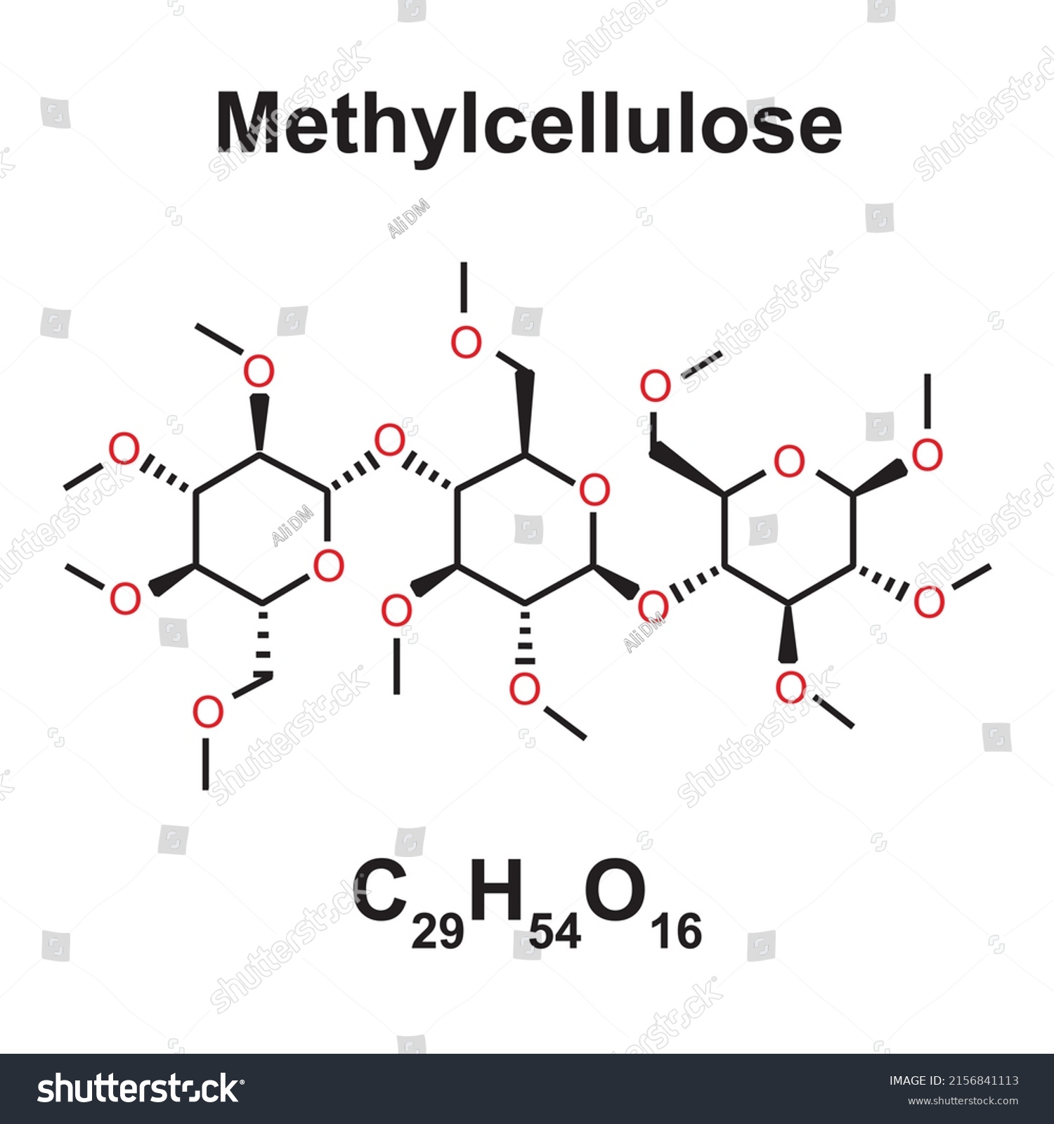 Methylcellulose Drug Molecule Chemical Structure Skeletal Stock Vector ...