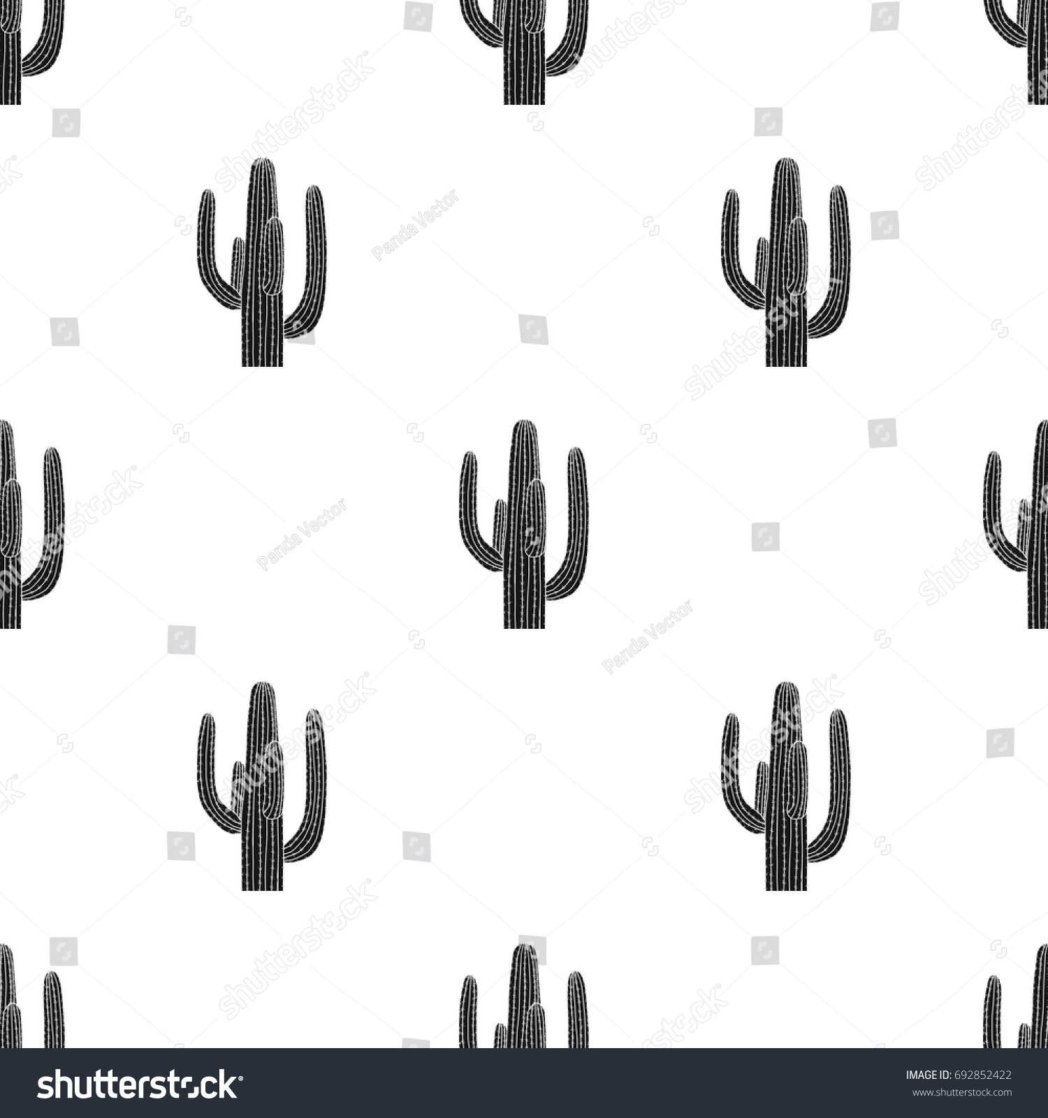SVG of Mexican cactus icon in black style isolated on white background. Mexico country symbol stock vector illustration. svg