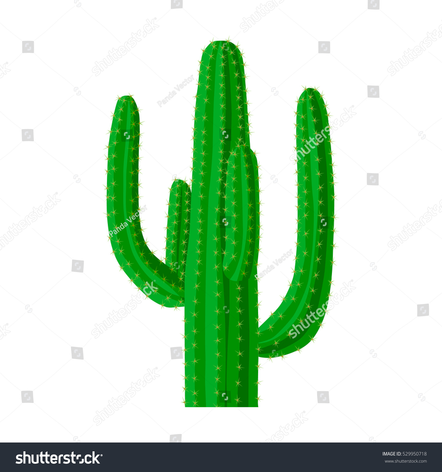 SVG of Mexican cactus icon in cartoon style isolated on white background. Mexico country symbol stock vector illustration. svg