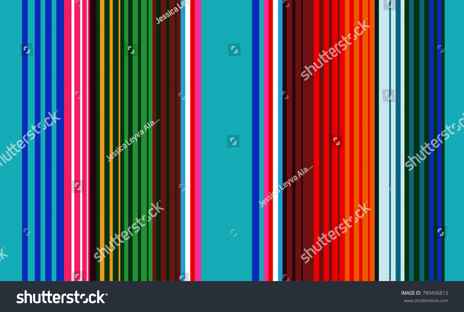 Mexican Colorful Sarape Pattern Stock Vector (Royalty Free) 789496813