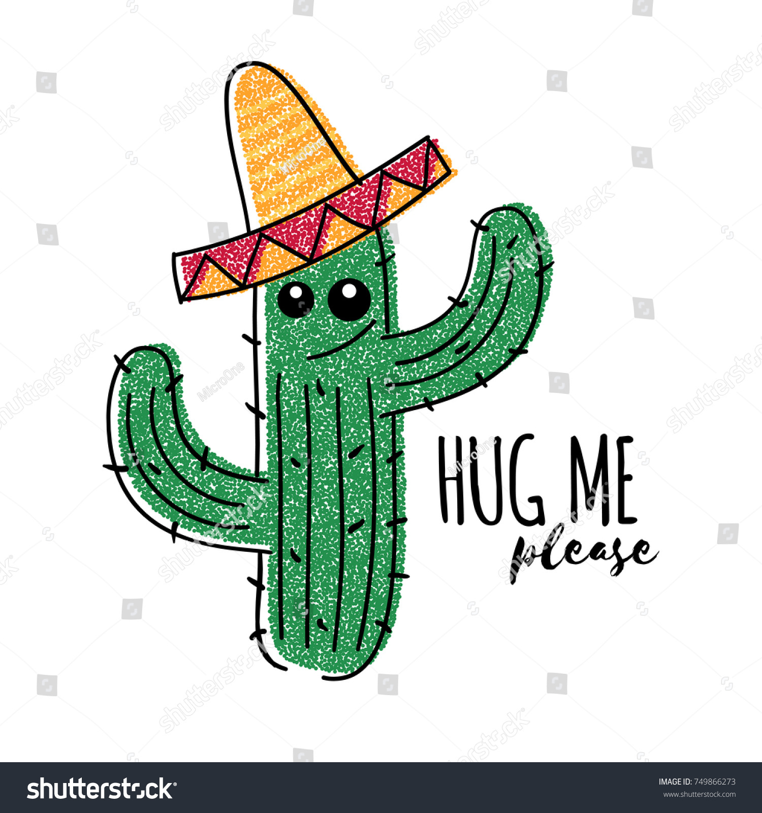 Un Cactus Mexicain Aux Gribouillis M Embrasse Image Vectorielle De Stock Libre De Droits Un Cactus Mexicain Aux Gribouillis M Embrasse Image Vectorielle De Stock Libre De Droits