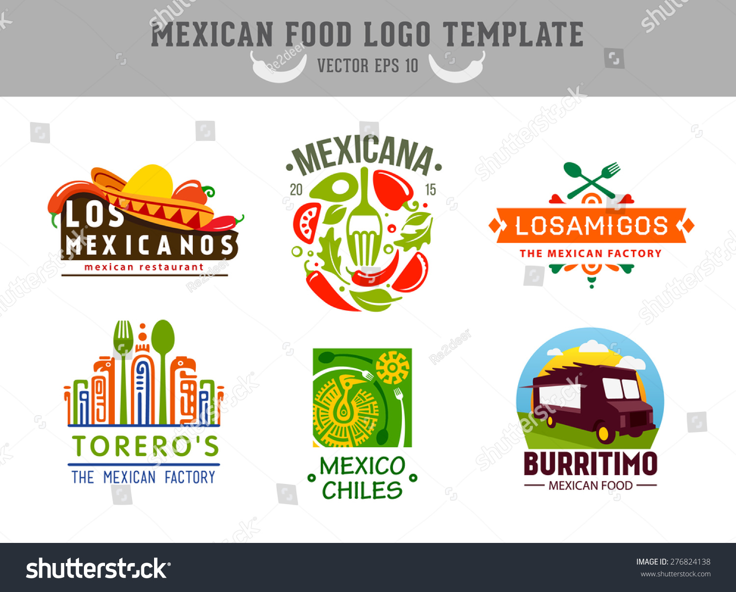 Mexican Food Logo Vector Logo Design Stock Vector 276824138