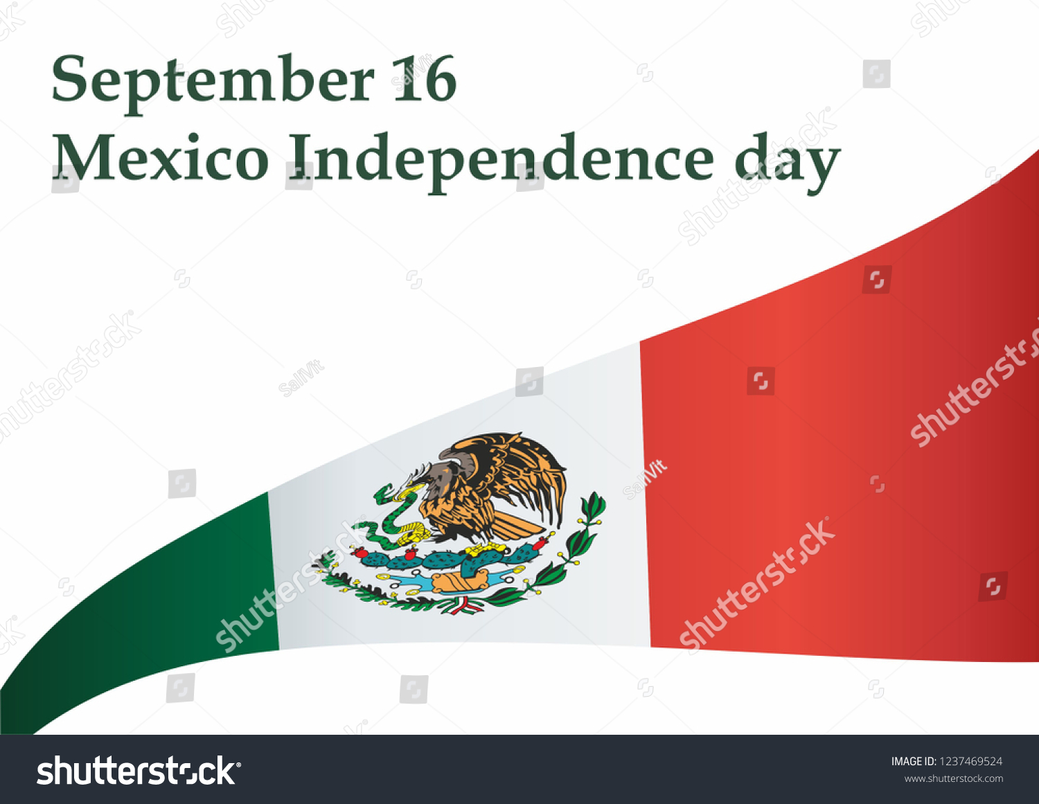 Mexico Independence Day September 16 Cry Stock Vector (Royalty Free