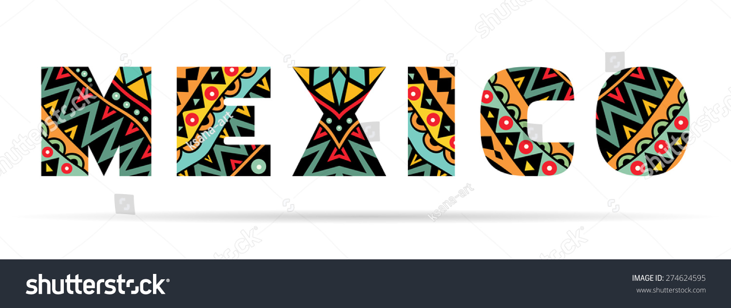 Mexico Word Svg