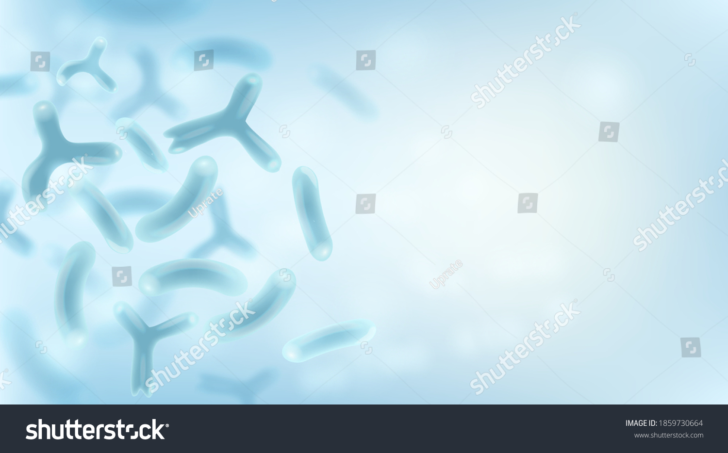 SVG of Microbiology science and medicine background. Bacterias, Probiotic Microscopic microorganisms. Science background.  svg