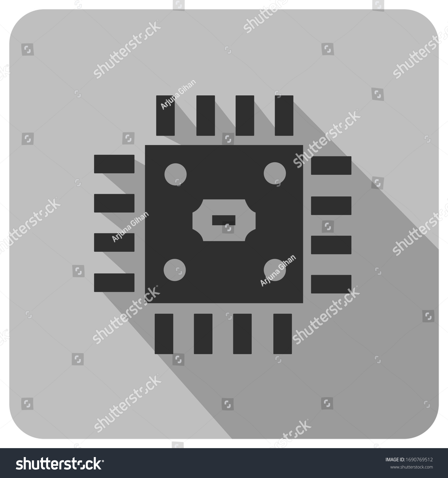 recommend clip art: Microchip icons simple Illustration Clip Art vector