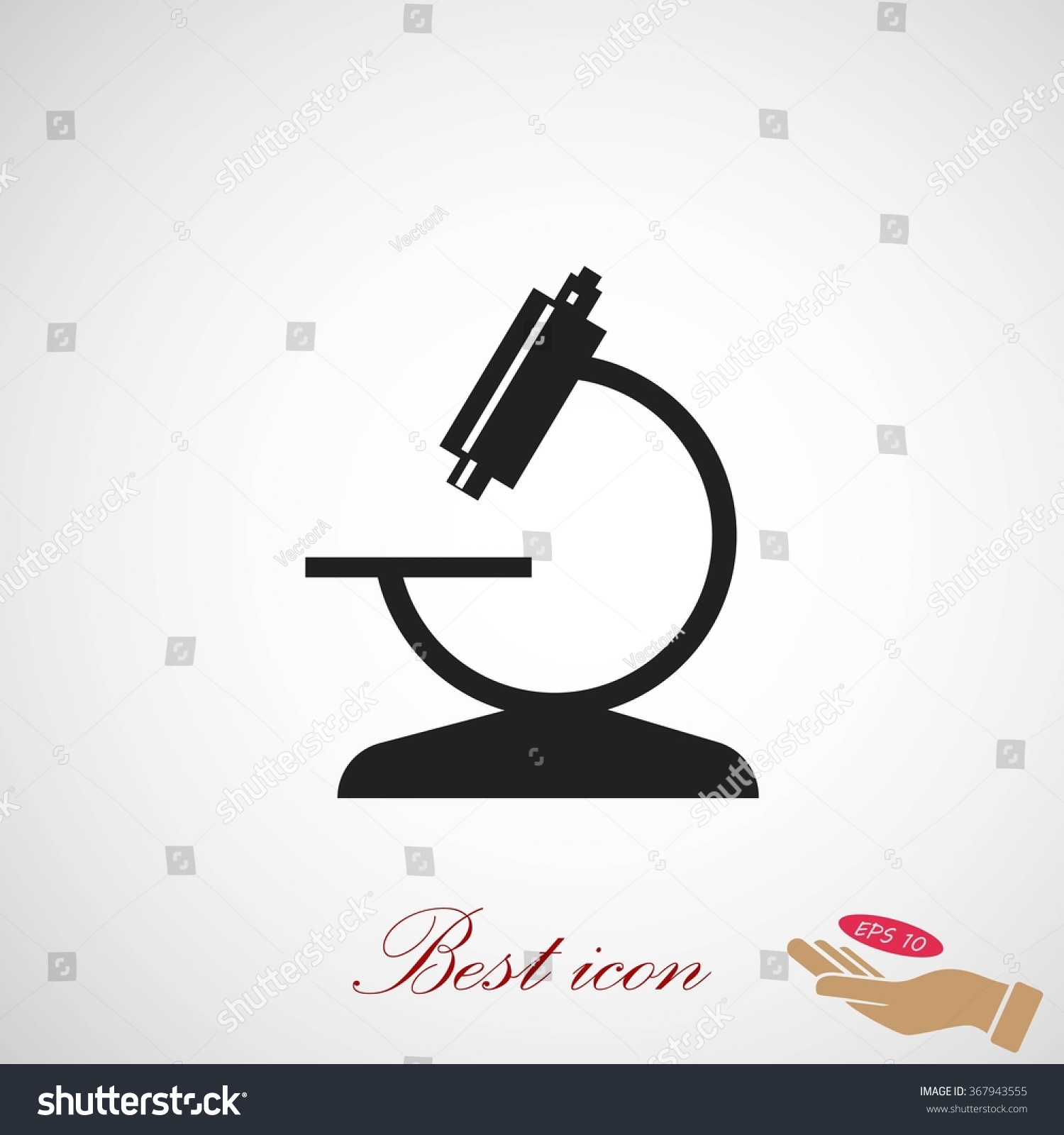 Microscope Icon Stock Vector (Royalty Free) 367943555 | Shutterstock