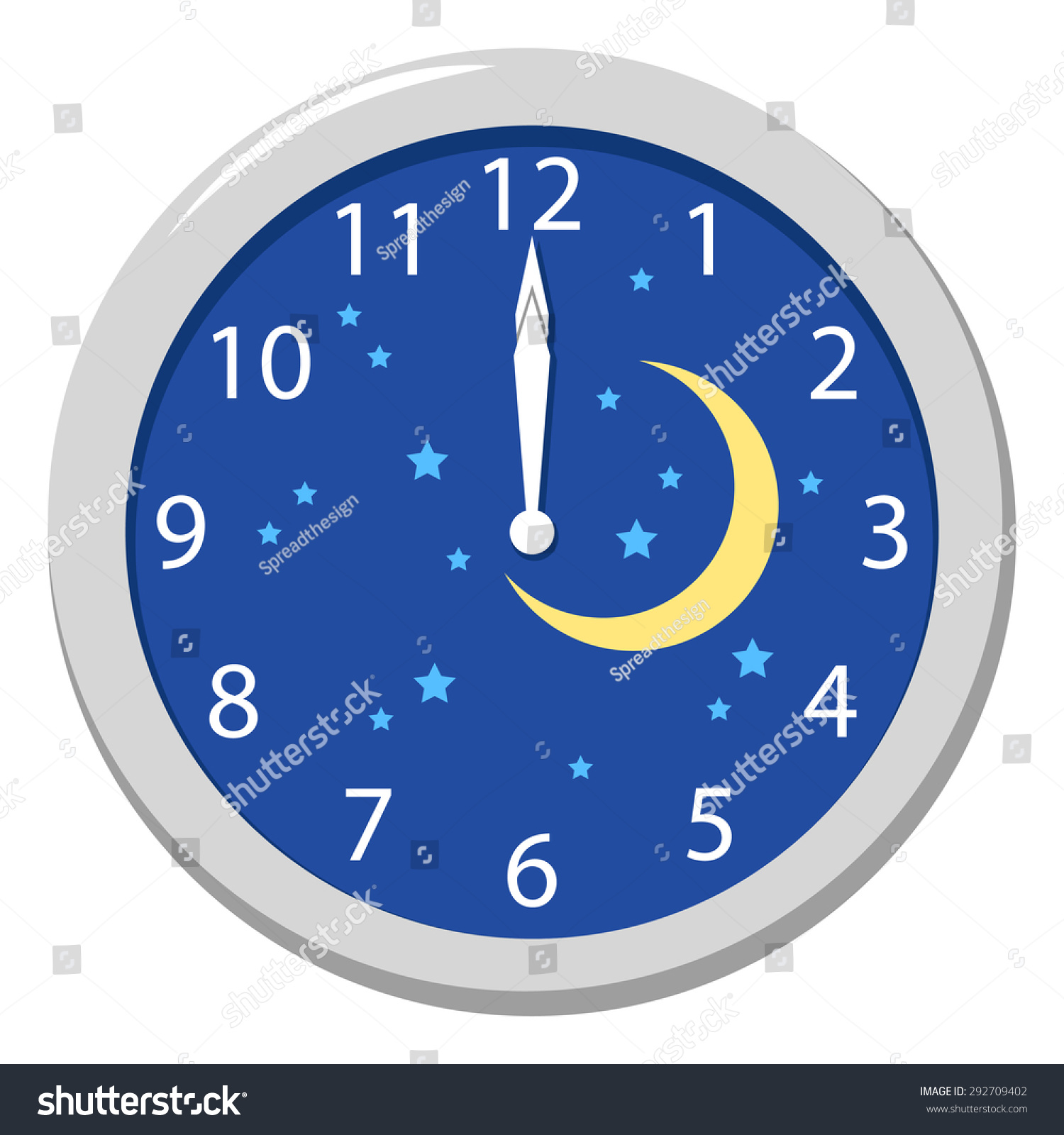 Midnight Stock Vector 292709402 Shutterstock