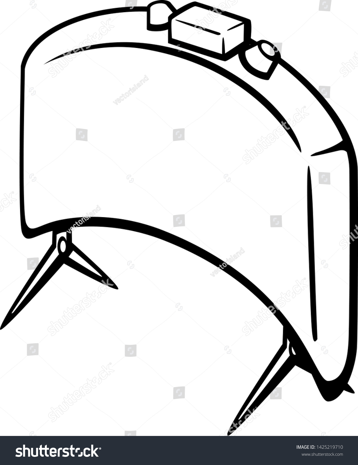 Military Anti Personnel Claymore Mine Stock Vector Royalty Free