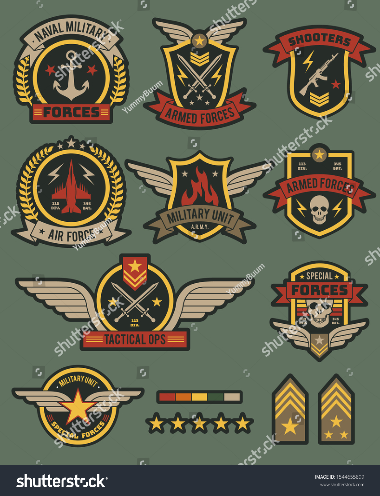 49,177 Military army badges Images, Stock Photos & Vectors | Shutterstock