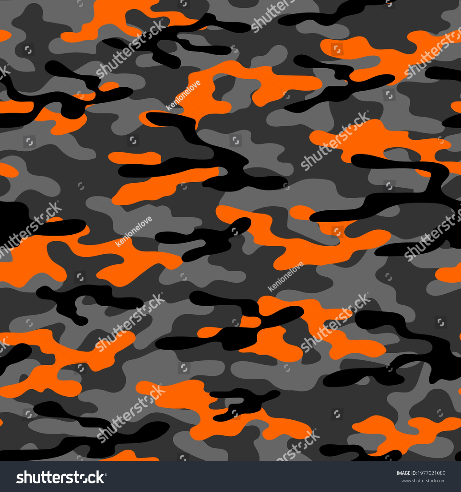 Military Camouflage Vector Yellow Seamless Print Stock Vector (Royalty ...